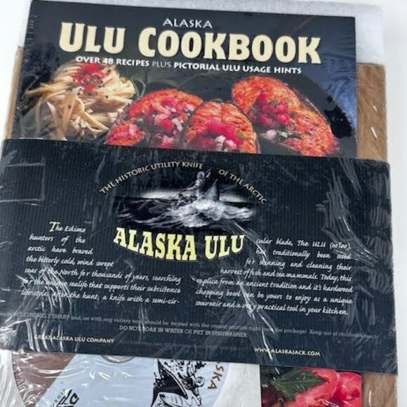 ALASKA USA ULU CHOPPING BOWL SET DVD + COOKBOOK New Sealed NIB - Picture 3 of 4